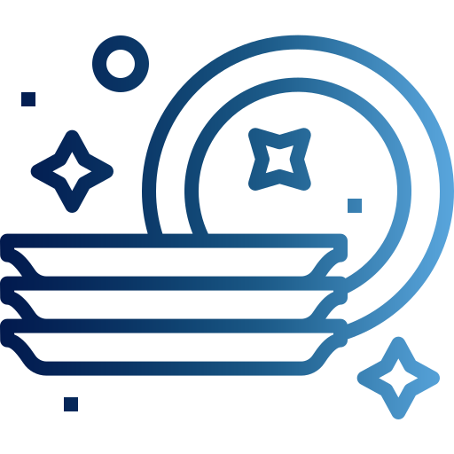 Dish washing service icon